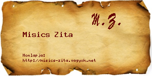 Misics Zita névjegykártya